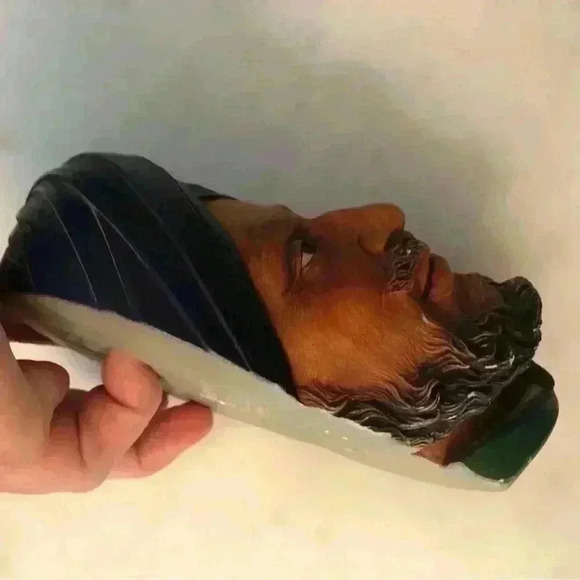 Vintage Bossons Chalkware Sikh bust. Amazing painted detail - Picture 6 of 9